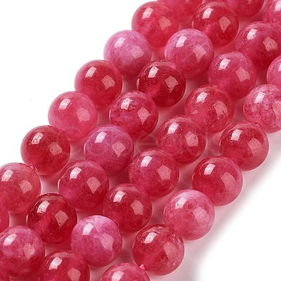 Dyed Natural Malaysia Jade Beads Strands G-G021-02C-08-1