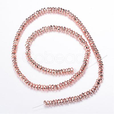 Electroplate Non-magnetic Synthetic Hematite Bead Strands G-Q465-14RG-1