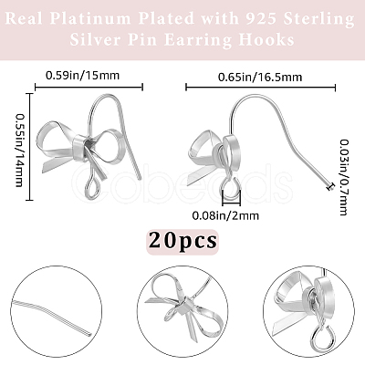 20Pcs Brass Earring Hooks KK-BBC0020-59-1