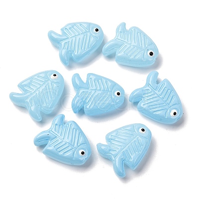 Transparent Glass Enamel Beads LAMP-U004-06-03-1
