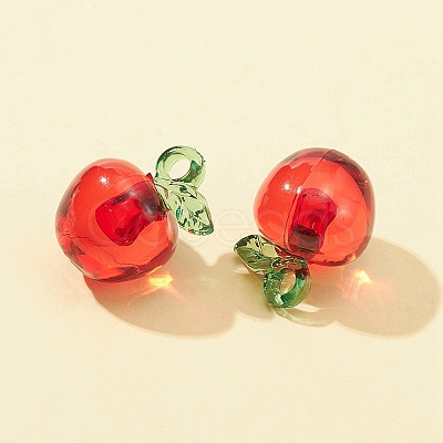 Transparent Korea Acrylic Pendants OACR-FS0001-43-1