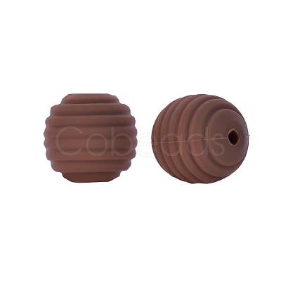 Thread Honeycomb Silicone Beads SI-JX0024A-38-1