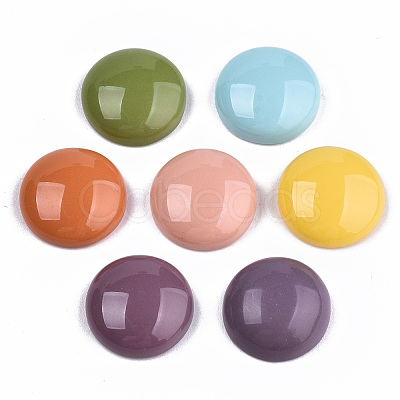 Opaque Resin Cabochons CRES-T023-02-1