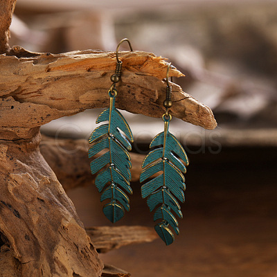 Bohemian Alloy Dangle Earrings WGA91CB-01-1
