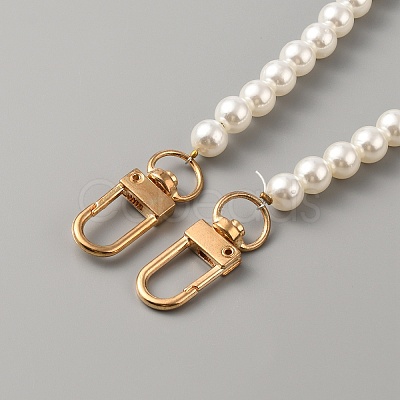 Plastic Imitation Pearl Bead Bag Straps FIND-WH0143-57B-G-1