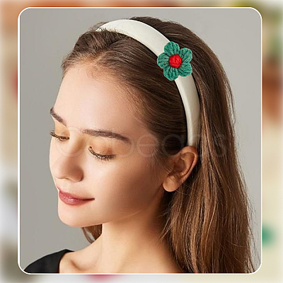30Pcs 2 Colors Combed Cotton Ornament Accessories AJEW-CP0009-40-1