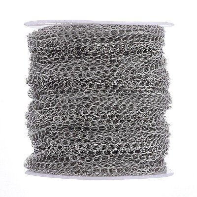 Brass Twisted Chains CHC-Q001-5x4mm-P-1