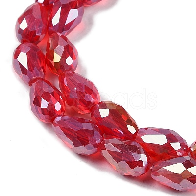 Transparent Electroplate Glass Beads Strands LS-EGLA-N013-T10mm-B12-1