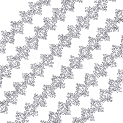 Polyester Lace Ribbons OCOR-WH0082-20B-1