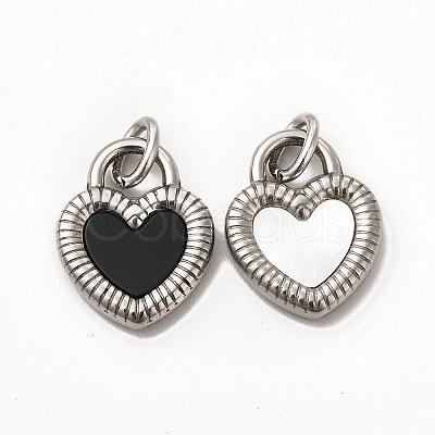 304 Stainless Steel Acrylic Pendants STAS-A076-17P-1
