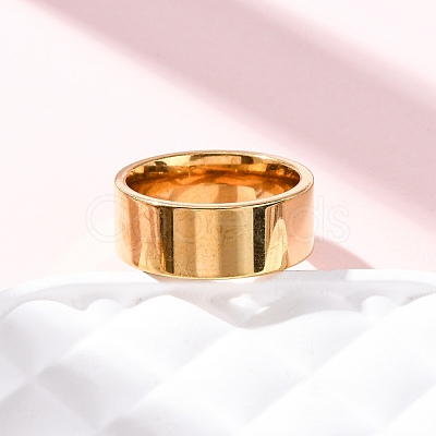 201 Stainless Steel Wide Band Finger Rings RJEW-K252-02E-G-1