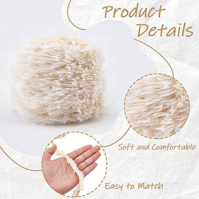 Super Bulky Imitation Fur Polyester Yarn OCOR-WH20005-34H-1