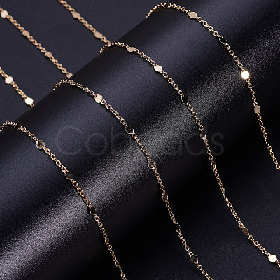 3.28 Feet Brass Link Chains X-CHC-T007-02G-1