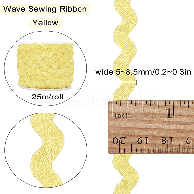Wave Bending Fringe Trim OCOR-GF0001-16B-1