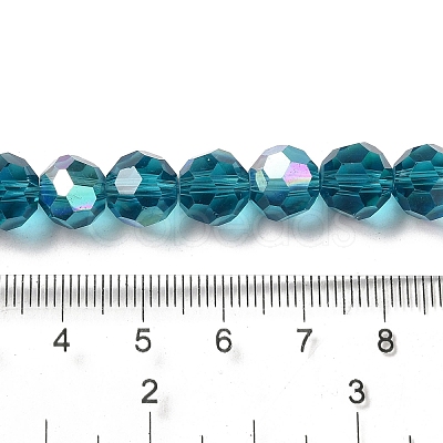 Electroplate Transparent Glass Beads Strands LS-EGLA-A035-T10mm-L12-1