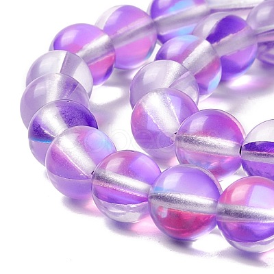 Synthetic Moonstone Beads Strands G-E573-02B-11-1