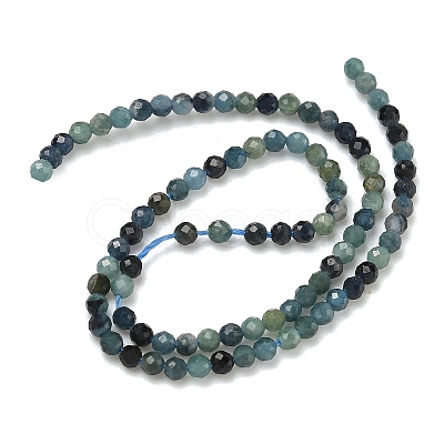 Natural Blue Tourmaline Beads Strands G-B168-A06-2mm-1