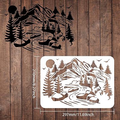 Plastic Reusable Drawing Painting Stencils Templates DIY-WH0202-256-1