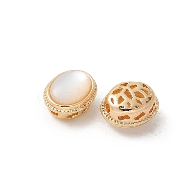 Brass Shell Beads KK-U052-41G-1