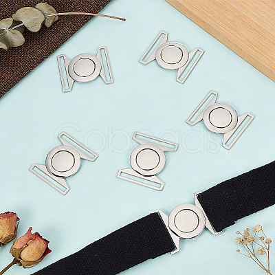 6 Sets Zinc Alloy Side Release Buckles FIND-BC0019-63P-1
