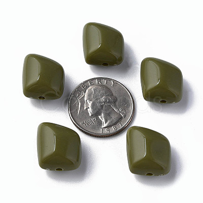Opaque Acrylic Beads MACR-S373-15A-A11-1