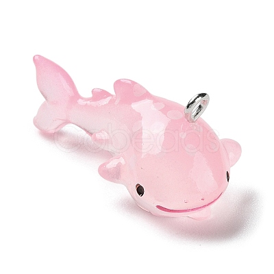 Sea Animal Theme Opaque Resin Pendants X-RESI-D071-04C-1