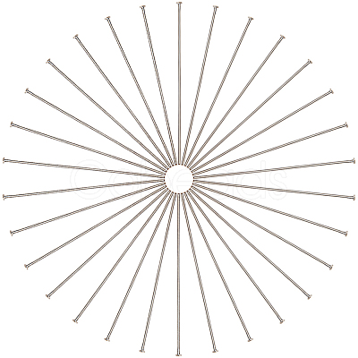 500Pcs Brass Flat Head Pins KK-SC0004-46-1