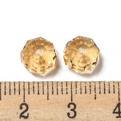 Transparent K9 Glass Beads GLAA-E048-01-09-1