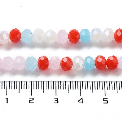 Glass Beads Strands EGLA-A034-M6mm-41-1