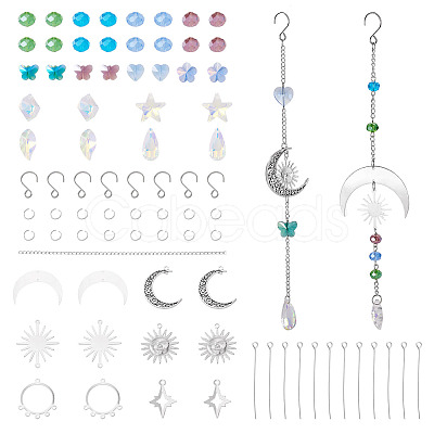 DIY Star Moon Suncatcher Making Kits DIY-TA0013-80-1