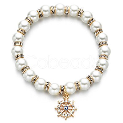 Alloy & Crystal Rhinestone Charm Bracelets FS-WGAEA4B-05-1