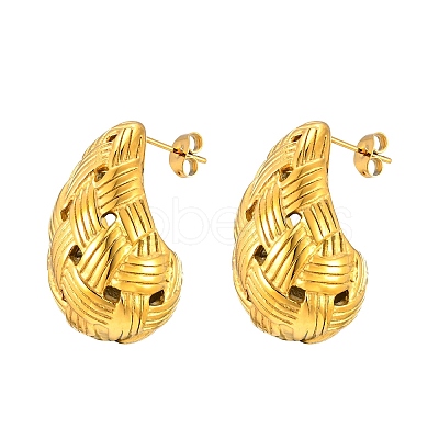 304 Stainless Steel Stud Earring PW-WGE3A18-01-1