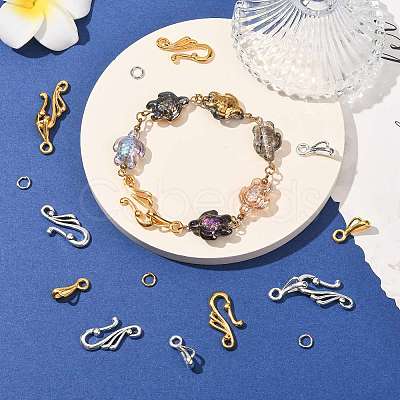 Tibetan Style Hook and Eye Clasps FIND-FS0005-26-1