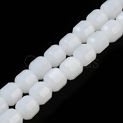 Imitation Jade Glass Bead Strands GLAA-G112-02C-1