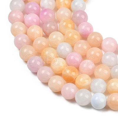 Natural Green Jade Beads Strands G-G757-03-10mm-1