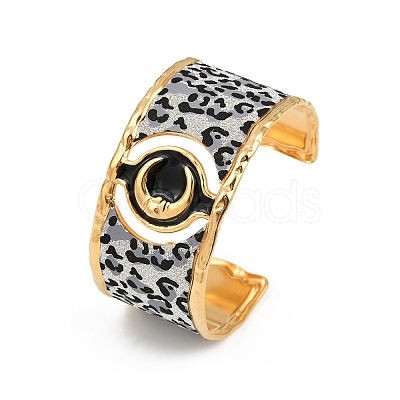 304 Stainless Steel Cuff Bangles for Women BJEW-K285-01A-G-1