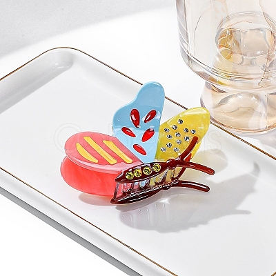 Cute Butterfly Cellulose Acetate Claw Hair Clips PW-WG8B425-01-1