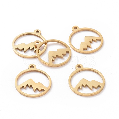 201 Stainless Steel Laser Cut Pendants X-STAS-S105-T901-2G-1