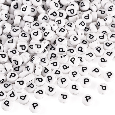 500Pcs Acrylic Beads SACR-TA0001-55P-1
