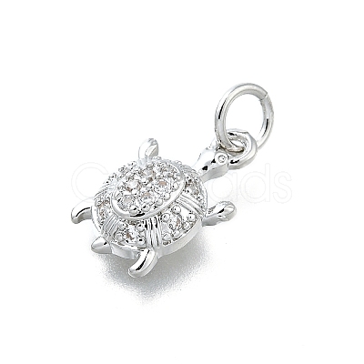 Brass Micro Pave Cubic Zirconia Pendants KK-K400-41P-1