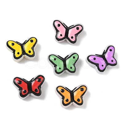 Transparent Glass Enamel Beads LAMP-C023-03-1