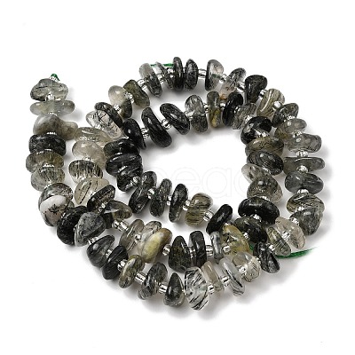 Natural Green Rutilated Quartz Beads Strands G-L649-C02-01-1