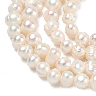 Natural Cultured Freshwater Pearl Beads Strands PEAR-L034-04-1