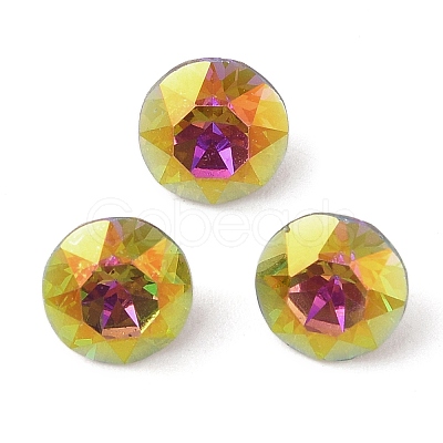 Glass Rhinestone Cabochons RGLA-L029-09B-VRLA-1