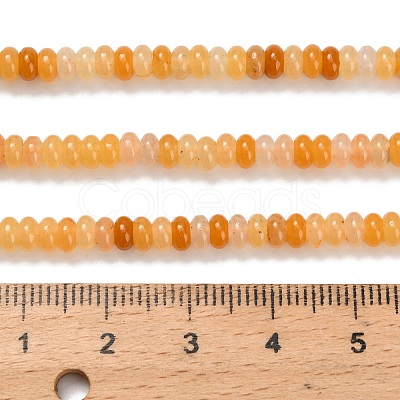 Natural Yellow Aventurine Beads Strands G-Z110-B23-2x4mm-1