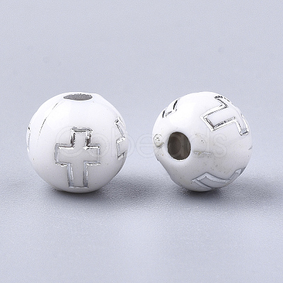 Plating Acrylic Beads X-PACR-Q113-10N-1