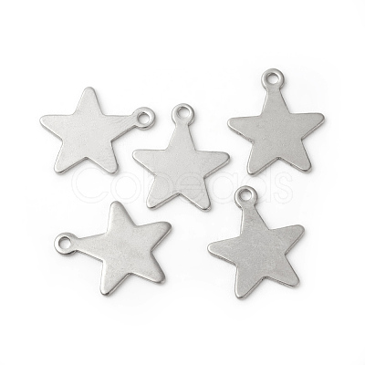 Tarnish Resistant 201 Stainless Steel Pendants STAS-F192-040P-1