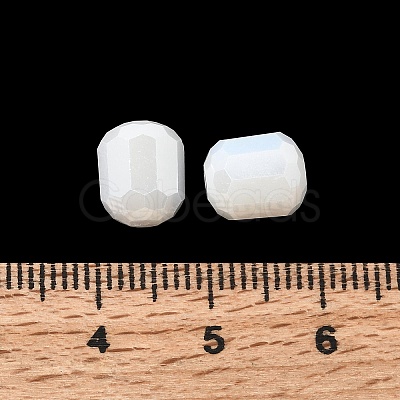 Electroplate Opaque Column Glass Beads EGLA-A043-02-PL03-1