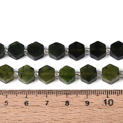 Natural Canadian Jade Beads Strands G-P534-A18-02-1