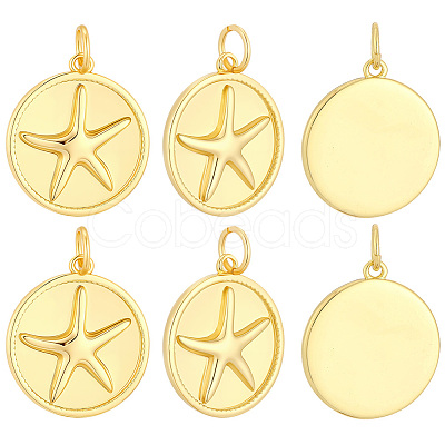 10Pcs Brass Pendants KK-BBC0027-97-1